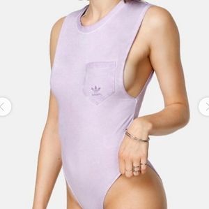 New Adidas RETRO-STYLE BODYSUIT UNIQUE STONE-WASHED large
